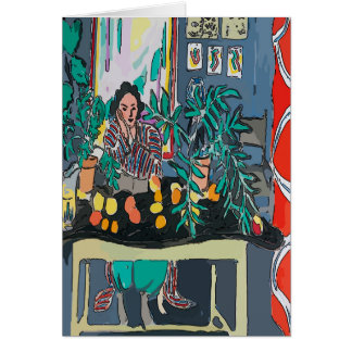 Nancy on Cell Phone, add or edit text, Cards