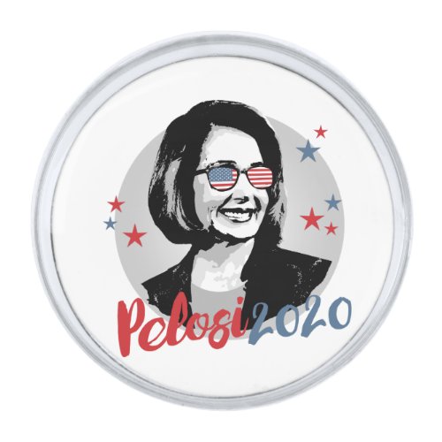Nancy Pelosi 2020 Silver Finish Lapel Pin