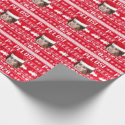 Nancy Pelosi 2020 Ugly Christmas Wrapping Paper