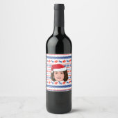 NANCY PELOSI Christmas Wine Label (Front)