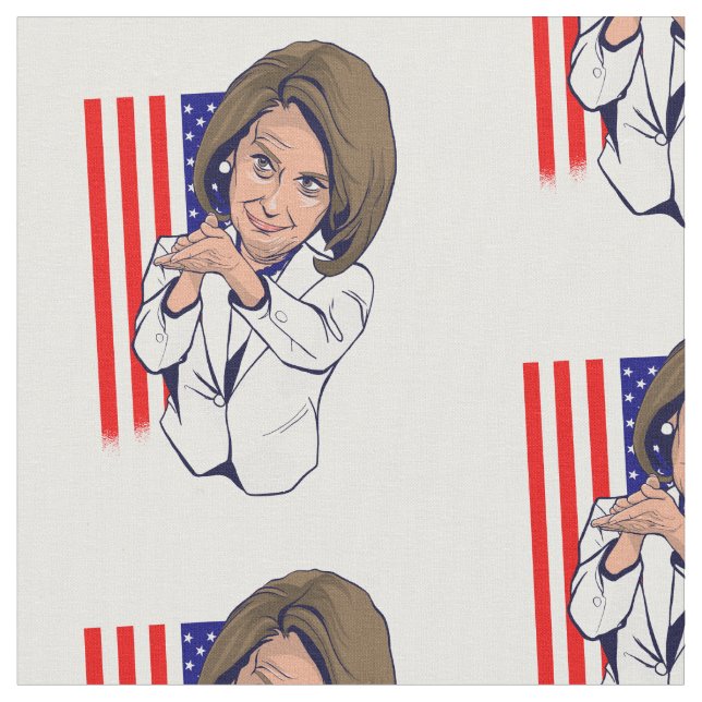 Nancy Pelosi clapping meme Fabric (Close Up)