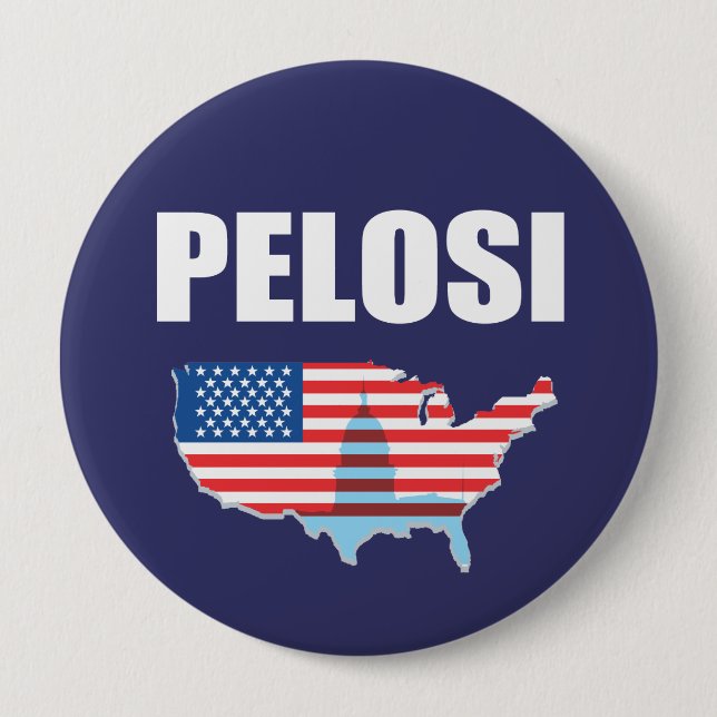 NANCY PELOSI Election Gear Button (Front)