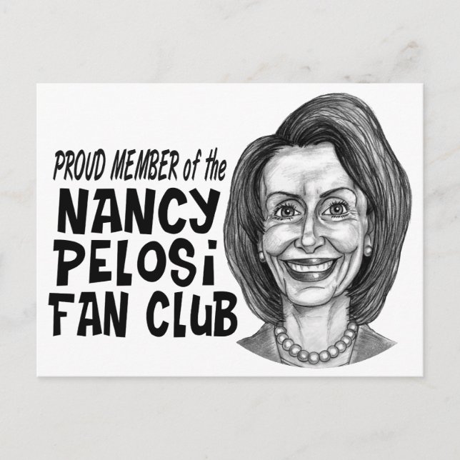 Nancy Pelosi Fan Club Postcard (Front)