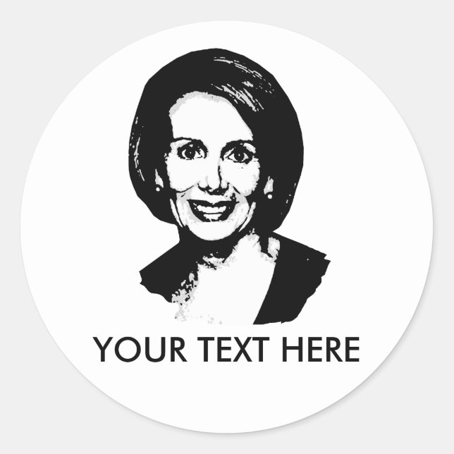 Nancy Pelosi Gear Classic Round Sticker (Front)