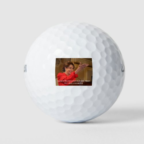 nancy pelosi golf balls