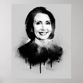 Nancy Pelosi Graffiti Art Poster
