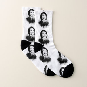 Nancy Pelosi Graffiti Art Socks