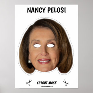 NANCY PELOSI Halloween Mask Poster