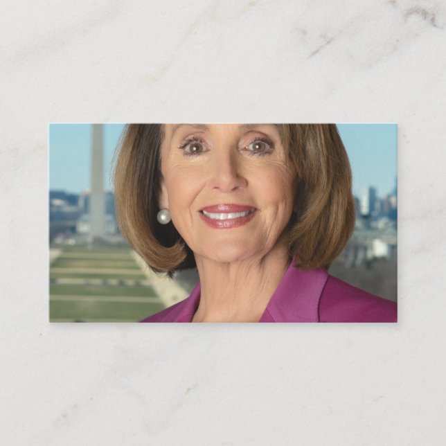 Nancy Pelosi Official Photo Of Speaker Business Card (Front)