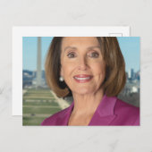 Nancy Pelosi Official Photo Of Speaker Postcard (Front/Back)