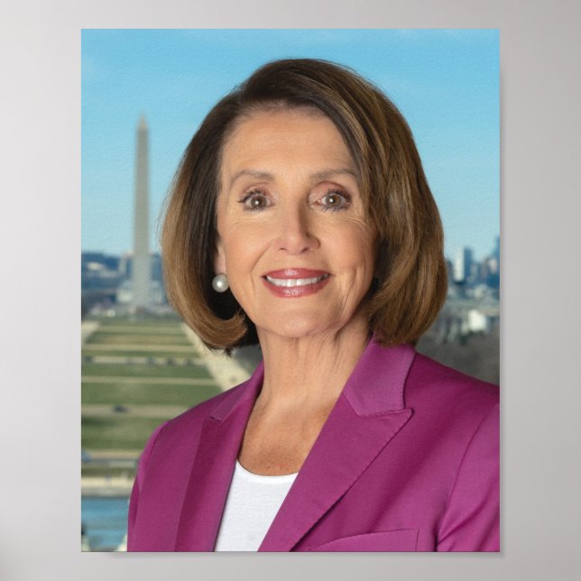 Nancy Pelosi Official Photo Of Speaker Poster (Front)