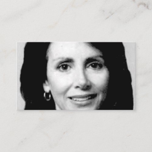 Nancy Pelosi Young Congressional Photo Business Card