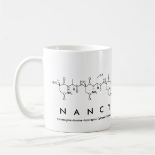 Nancy peptide name mug