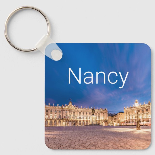 Nancy Place Stanislas Grand Est France Sunset Keychain (Front)