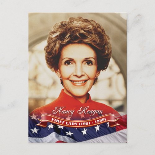 Nancy Reagan First Lady of the US Postcard