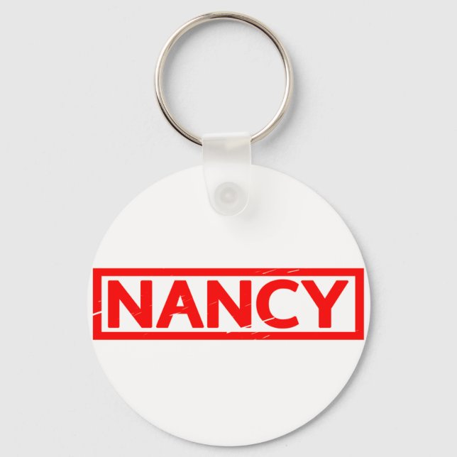 Nancy Stamp Keychain (Front)