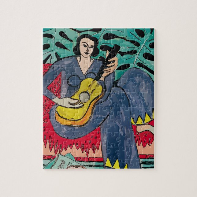 Nancy with Guitar Jigsaw Puzzle (Vertical)