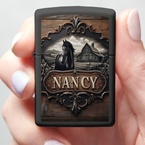 Nancys Country Farmhouse Sign Zippo Lighter