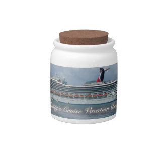 Nancy's Cruise Vacation Bank Candy Jar