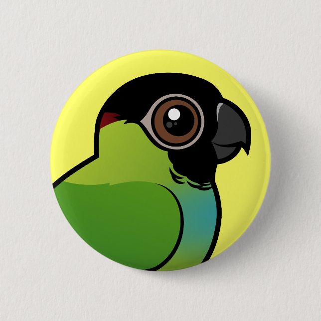 Nanday Conure Pinback Button (Front)
