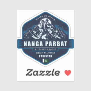 Nanga Parbat Hiking – Killer Mountain Pakistan Sticker