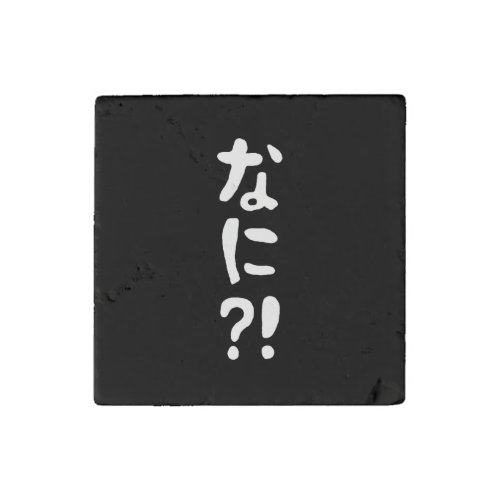 Nani なに What Japanese Nihongo Language Stone Magnet