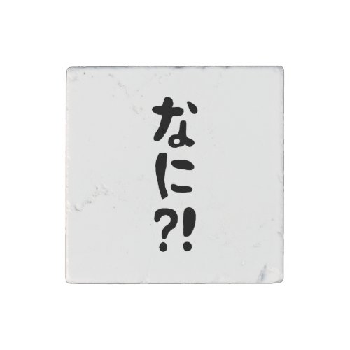 Nani なに What Japanese Nihongo Language Stone Magnet