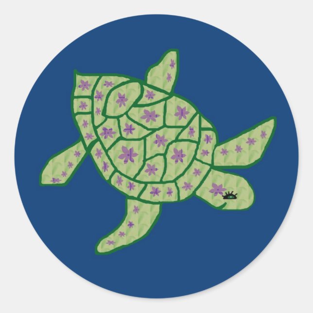 Nani Honu (Beautiful sea turtle) stickers (Front)