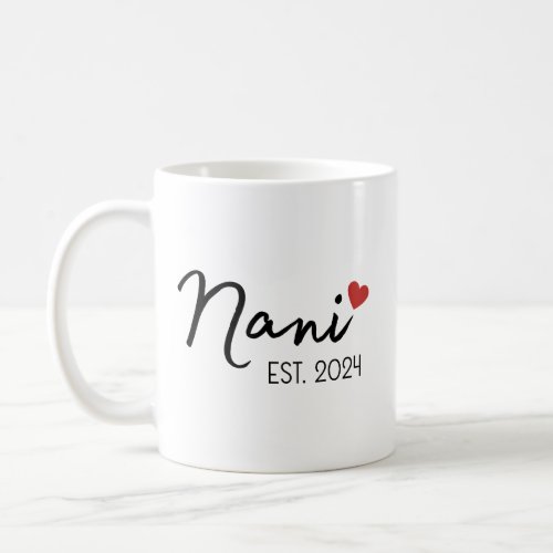 Nani Nana Est 2024 Mug Set New Indian Grandparent