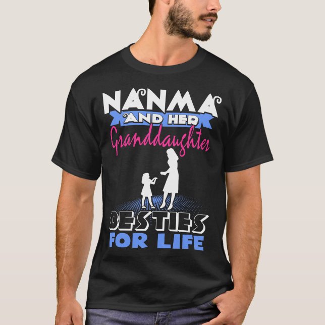 Nanma And Her Granddaughter Besties For Life T-Shirt (Front)
