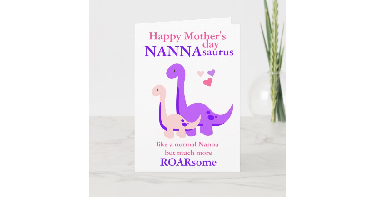 Funny Grandma Birthday Card Grandmasaurus Birthday Card 