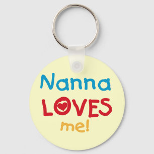Nanna Loves Me T-shirts and Gifts Keychain
