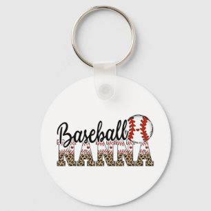 Nanna Women Ballpark Nanna Baseball Mom Mothers Da Keychain