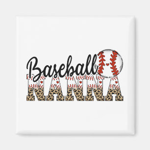 Nanna Women Ballpark Nanna Baseball Mom Mothers Da Magnet