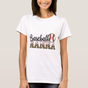 Nanna Women Ballpark Nanna Baseball Mom Mothers Da T-Shirt