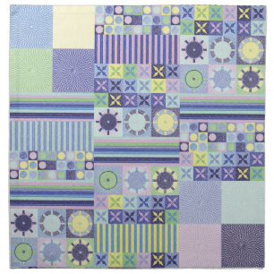 Nanna's Pretty Faux Knit Crochet Blanket Pattern Cloth Napkin