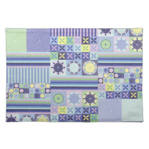 Nanna's Pretty Faux Knit Crochet Blanket Pattern Cloth Placemat