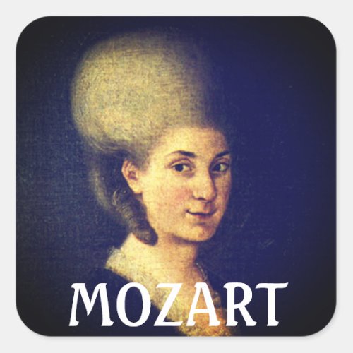 Nannerl Mozart Square Sticker