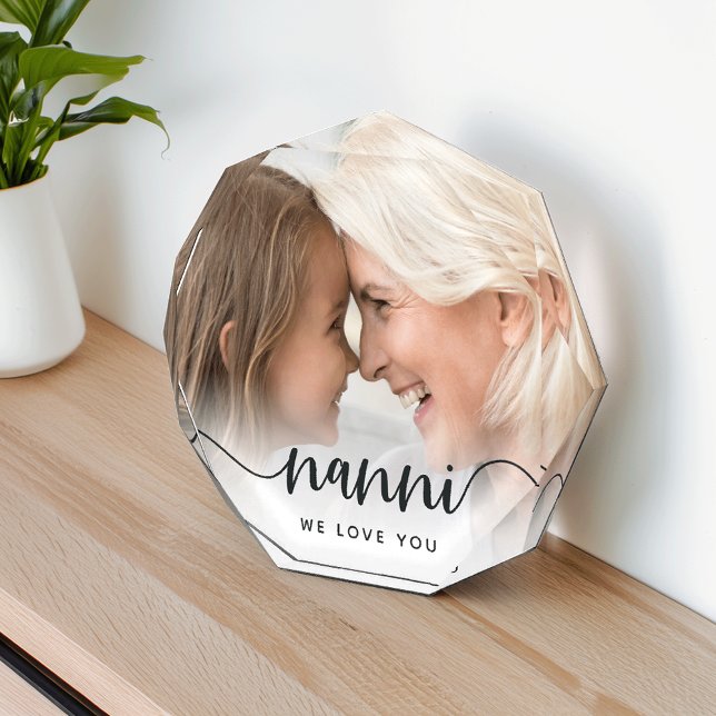 Nanni We Love You | Grandma Script Overlay Photo Block (Creator Uploaded)