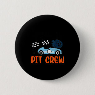 Nannie T Crew Race Car Family Matching Birthday Button
