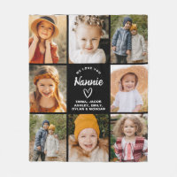 Nannie We Love you Hearts Modern Photo Collage 
