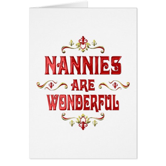 Nannies are Wonderful (Front)