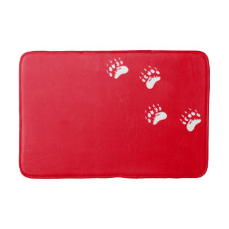 Nannup Tumai (Polar Bear Tracks) Bathroom Mat
