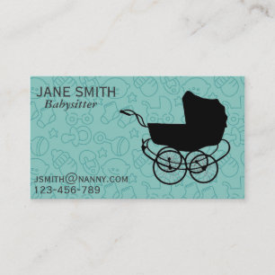 Nanny / Au Pair / babysitter freelance Business Card
