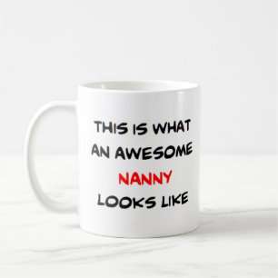 nanny, awesome coffee mug