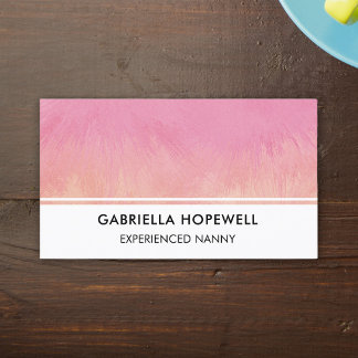 Nanny Babysitter Child Infant Daycare Professional Business Card