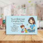 Nanny Babysitter Woman Childcare Daycare Children Business Card