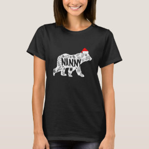 Nanny Bear Matching Family Buffalo Christmas Pajam T-Shirt