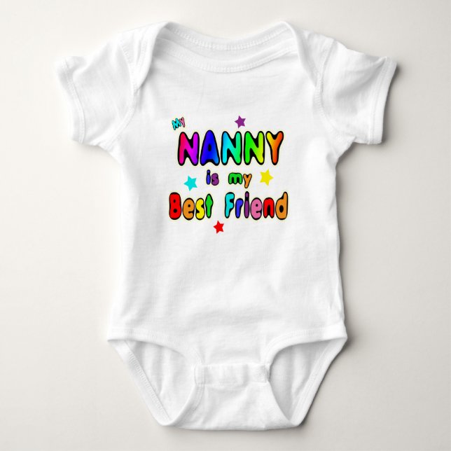 Nanny Best Friend Baby Bodysuit (Front)