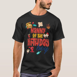 Nanny Birthday Boy Pirate Birthday Party Theme Oce T-Shirt